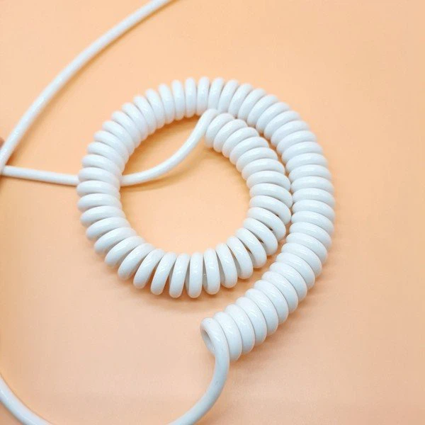 coiled telephone cable