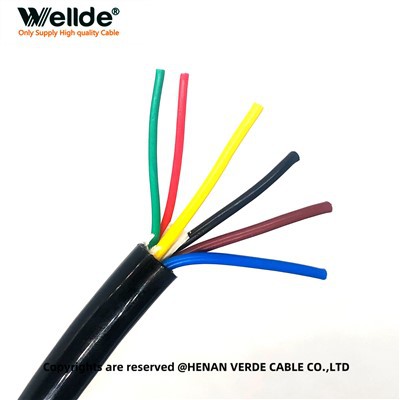 PUR köpenyű, 6 eres rugalmas kábel